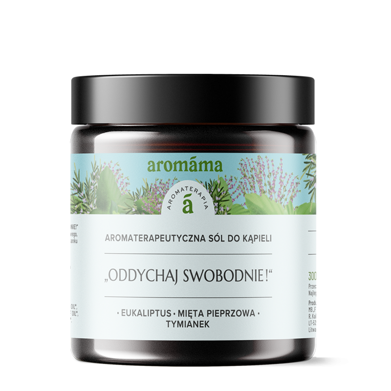 Aromaterapeutyczna sól do kąpieli "Oddychaj swobodnie!"
