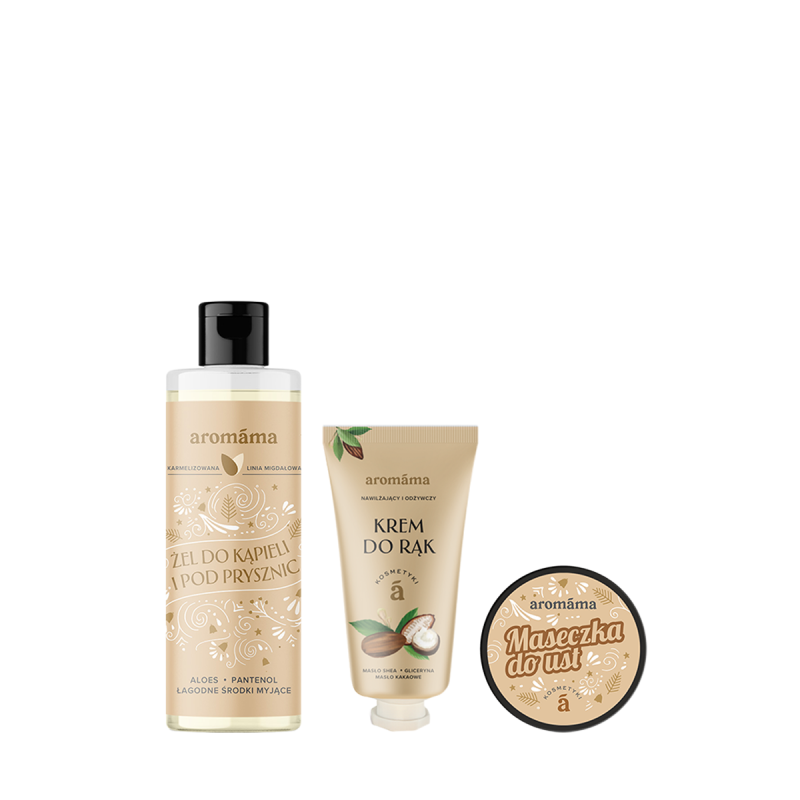 Trio codziennej pielęgnacji z karmelizowanymi migdałami