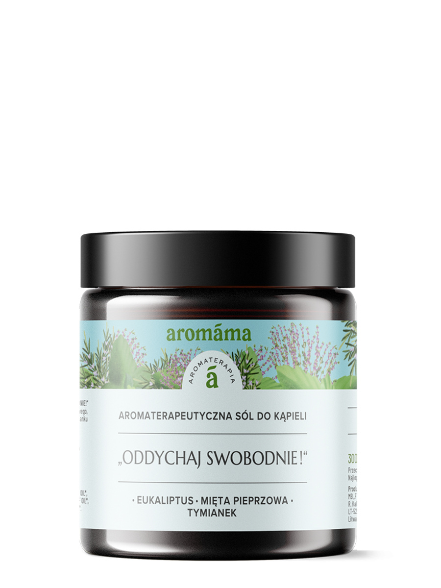 Aromaterapeutyczna sól do kąpieli "Oddychaj swobodnie!"