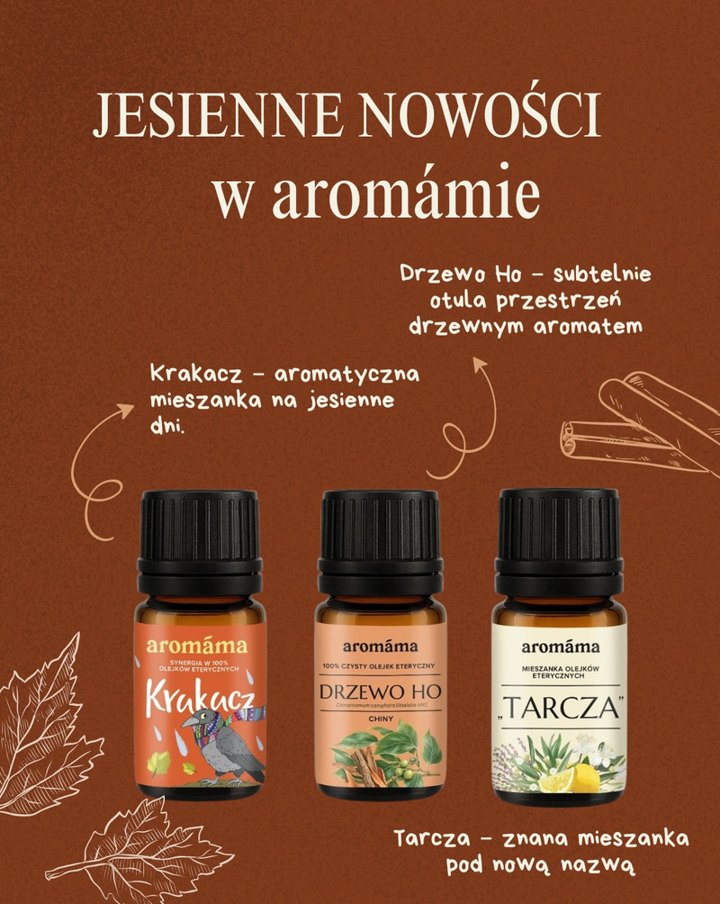 🍂 Jesienne nowości w aromámie! 🍂 Poznaj nasze nowości i odkryj aromaty, które idealnie wpisują się w klimat jesieni. 🤎 🌿…