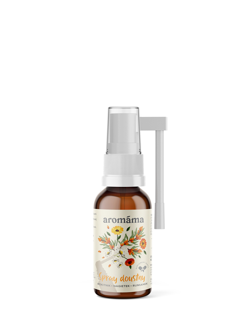 Spray do gardła z rumiankiem i rokitnikiem