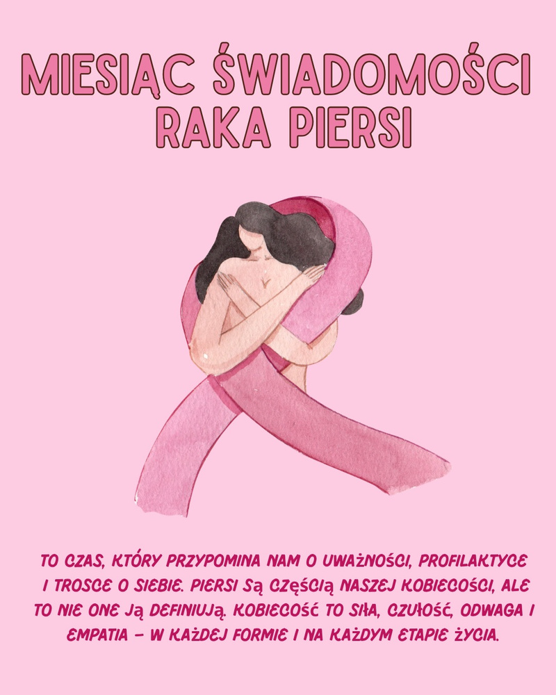 🎀 Październik to Miesiąc Świadomości Raka Piersi. To ważne przypomnienie, że troska o siebie zaczyna się od małych, regu…