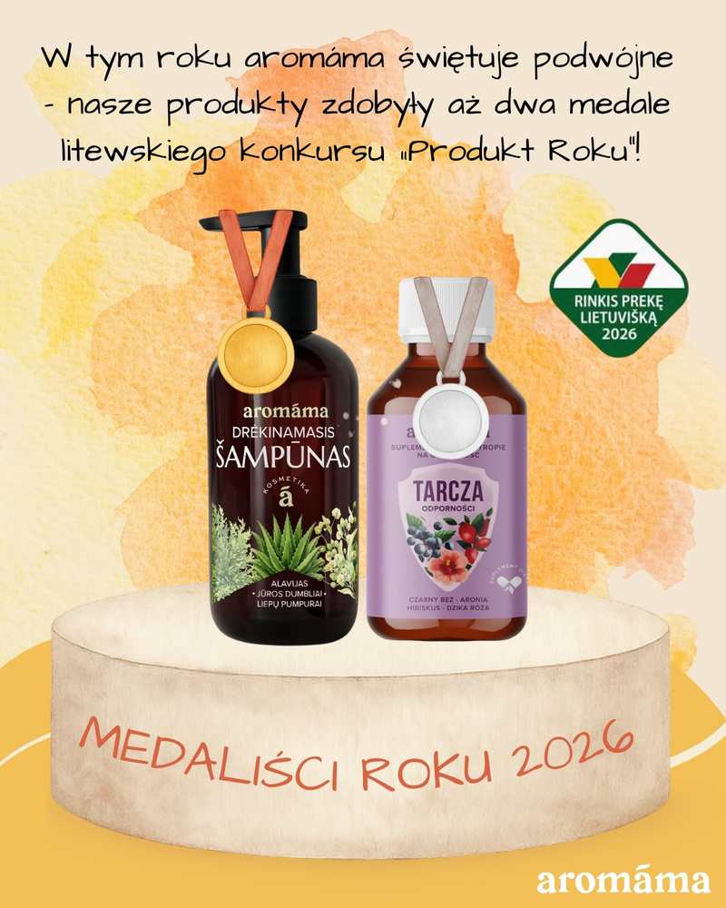 🏆 Podwójny powód do dumy! 🥇🥈 W tym roku aromáma świętuje wyjątkowy sukces! Nasze produkty zdobyły aż dwa medale w litews…