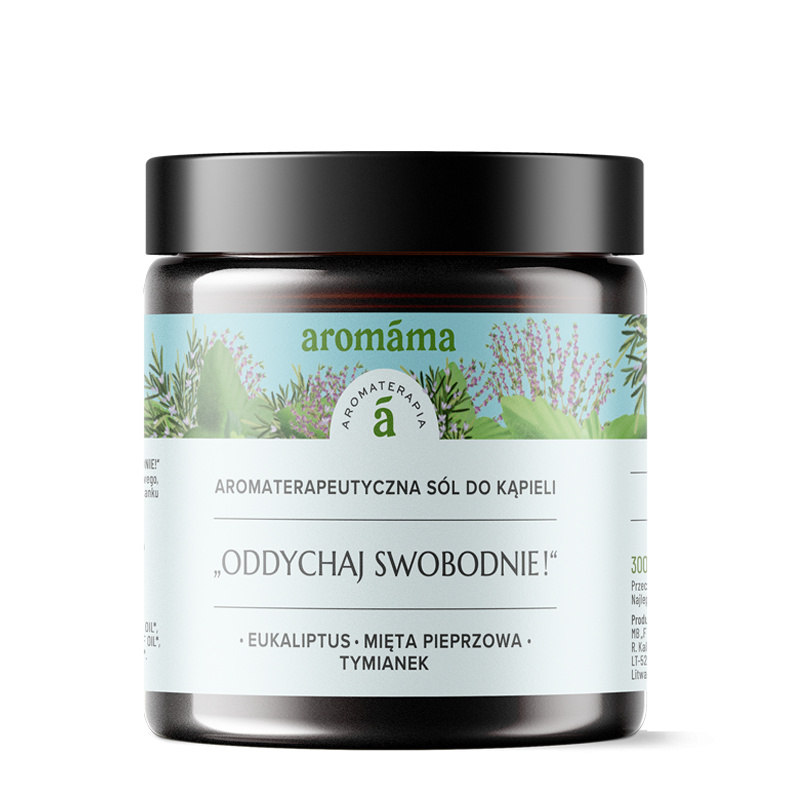Aromaterapeutyczna sól do kąpieli "Oddychaj swobodnie!"